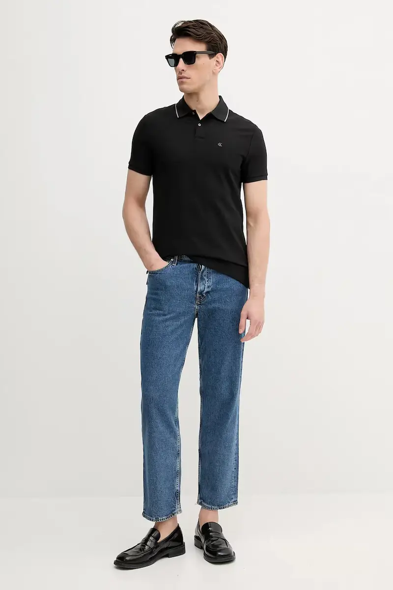 Calvin Klein Polo Uomo Nero 3455022 miniatura 2