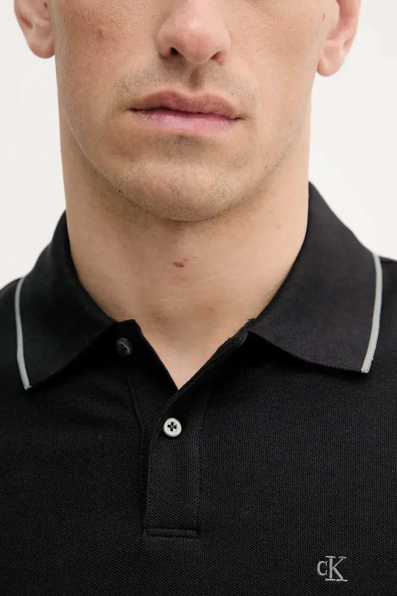 Calvin Klein Polo Uomo Nero 3455022 miniatura 5