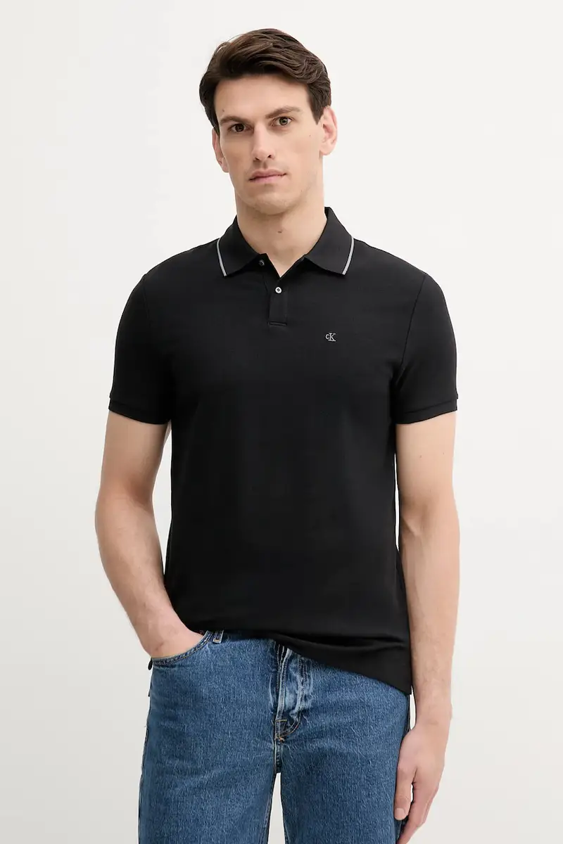 Calvin Klein Polo Uomo Nero 3455022