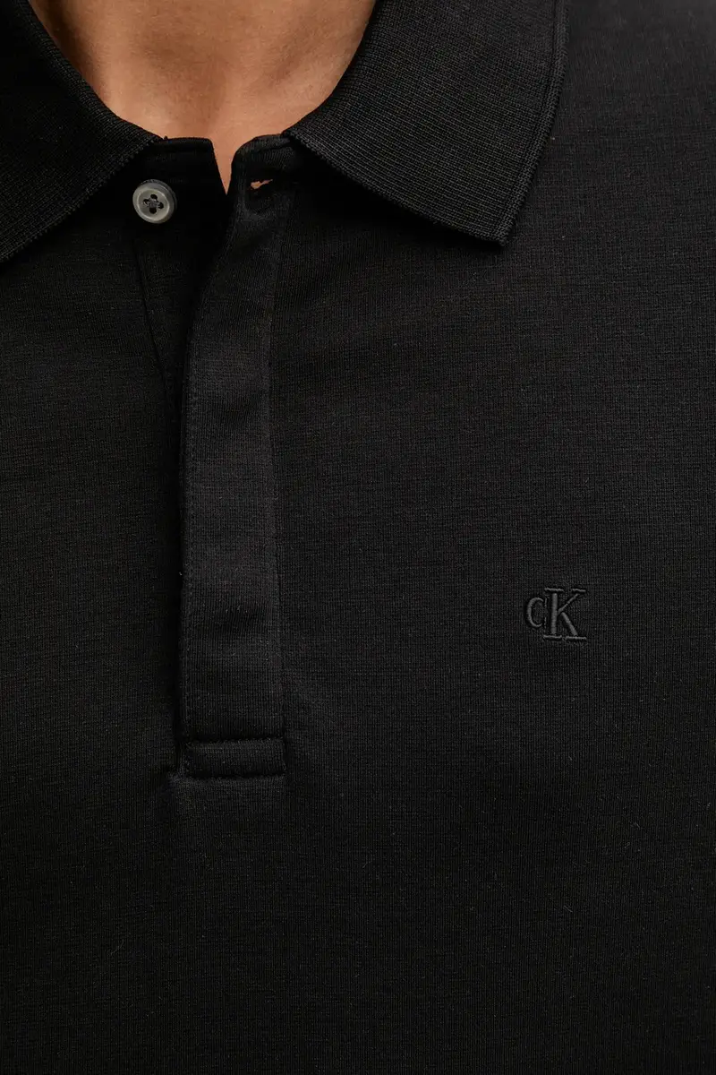 Calvin Klein Polo Uomo Nero 3646624 miniatura 5
