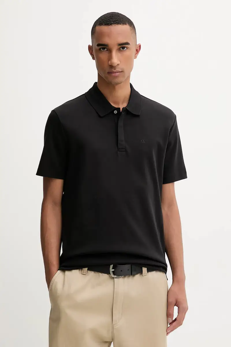 Calvin Klein Polo Uomo Nero 3646624