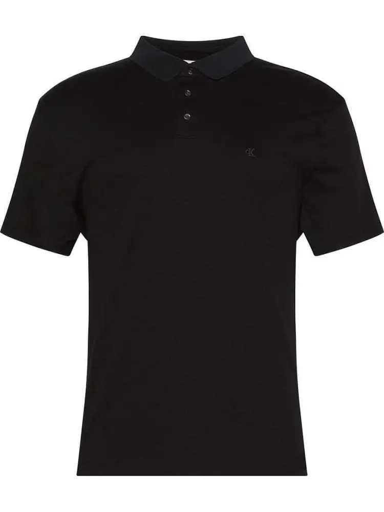 polo nera uomo mini logo