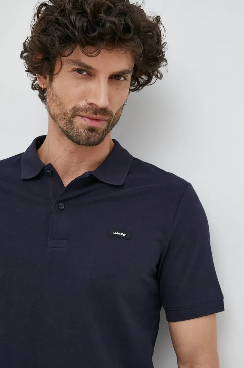 Calvin Klein Polo Uomo Blu 3395367 miniatura 4