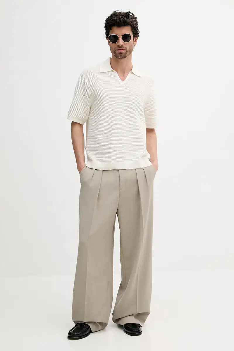 Calvin Klein Polo Uomo Beige 3292732 miniatura 2