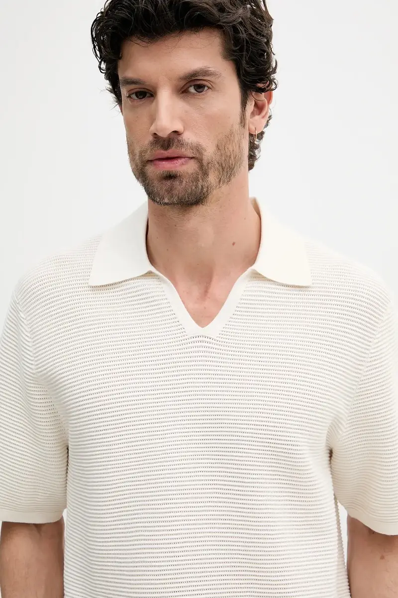 Calvin Klein Polo Uomo Beige 3292732 miniatura 4