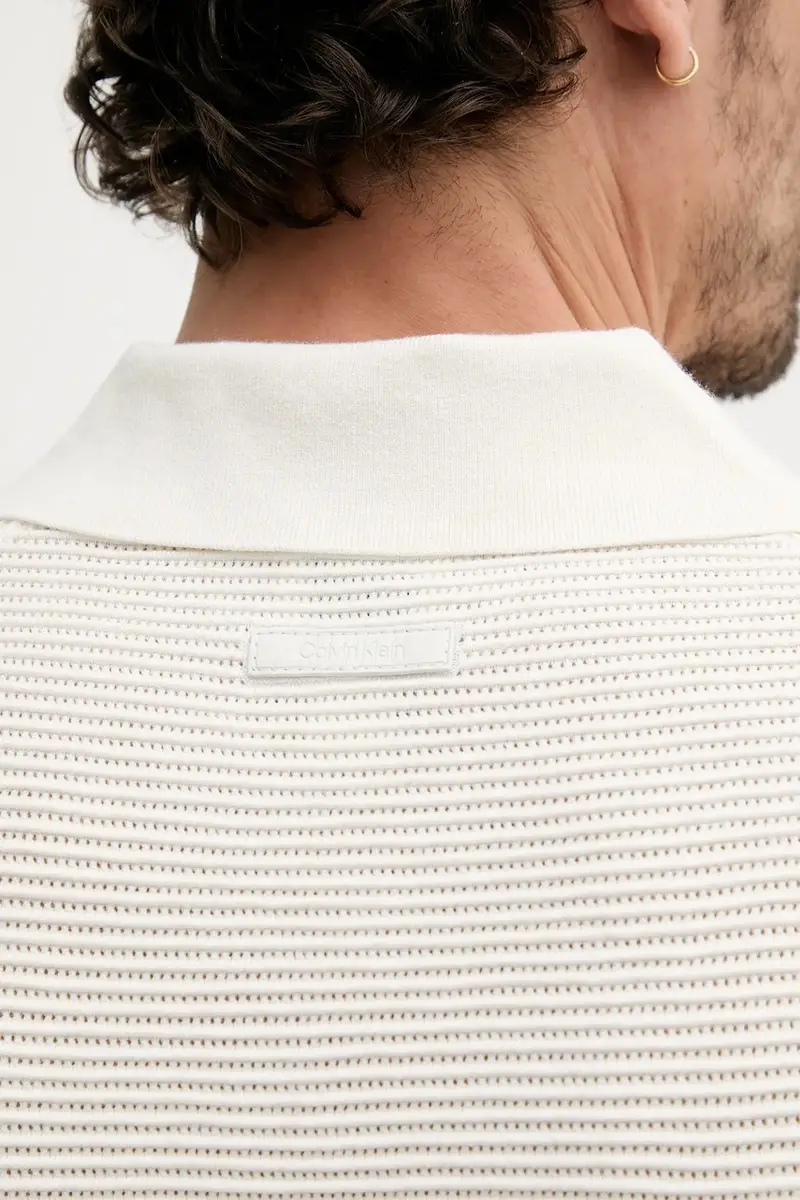 Calvin Klein Polo Uomo Beige 3292732 miniatura 5