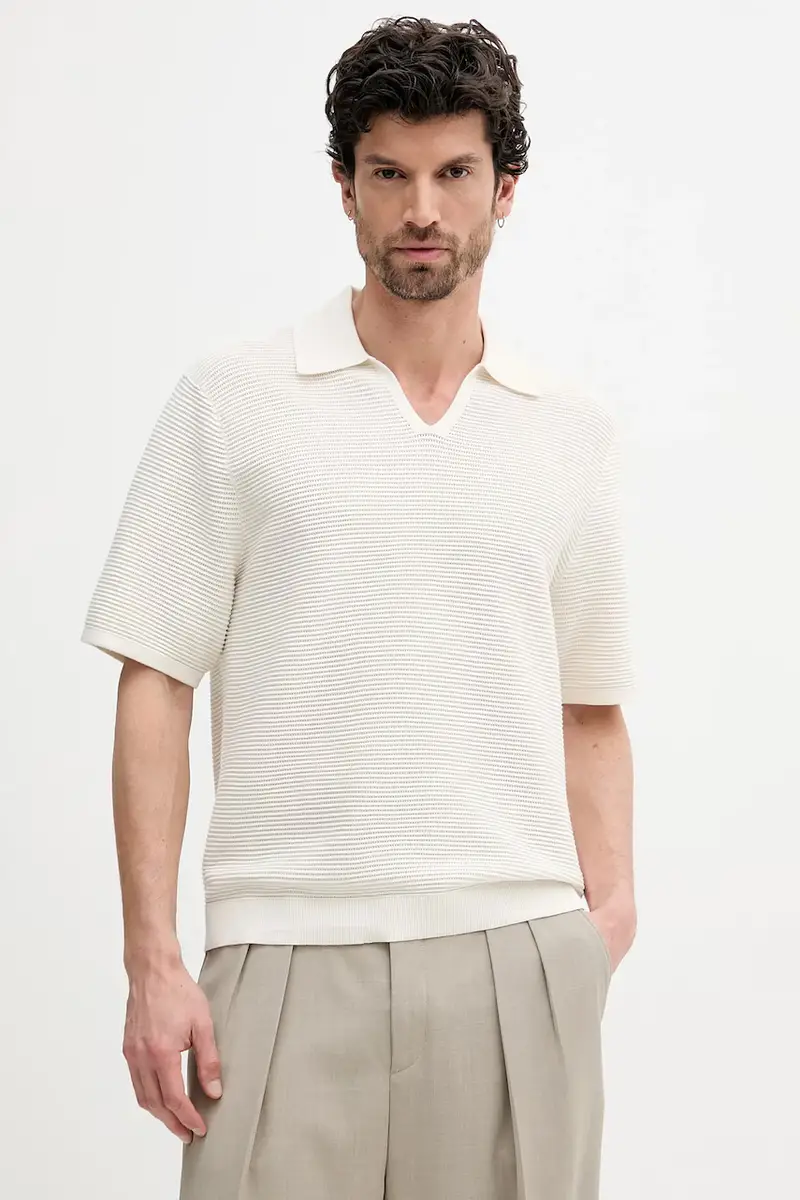 Calvin Klein Polo Uomo Beige 3292732