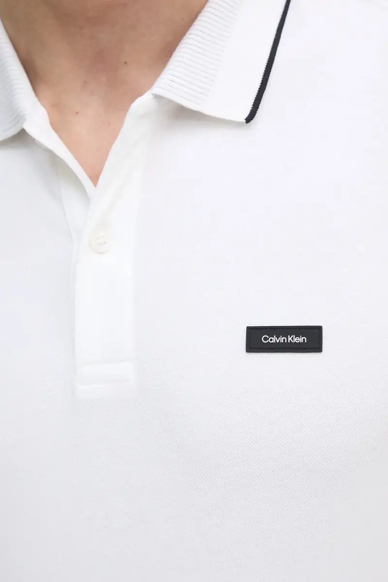 Calvin Klein Polo Uomo Bianco 3301010 miniatura 5