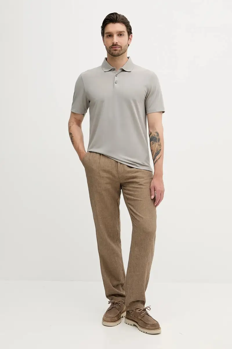 Calvin Klein Polo Uomo Grigio 3137649 miniatura 2