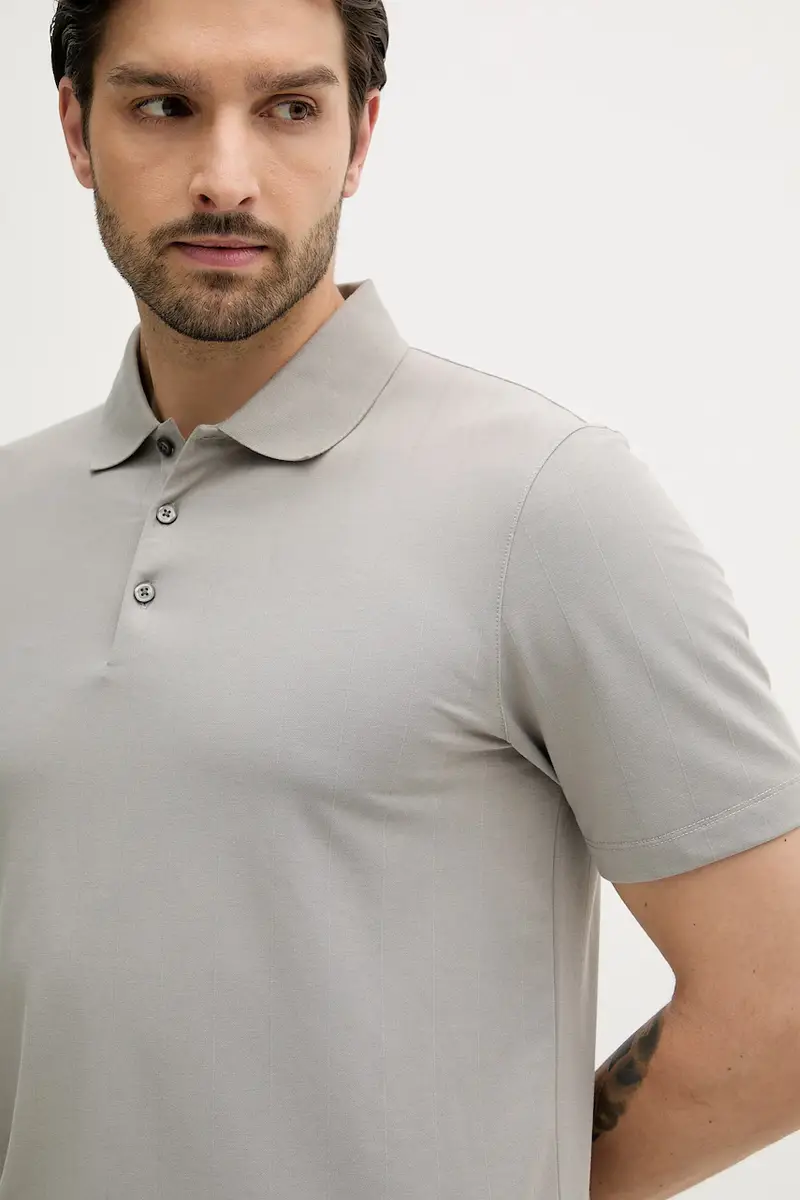 Calvin Klein Polo Uomo Grigio 3137649 miniatura 4