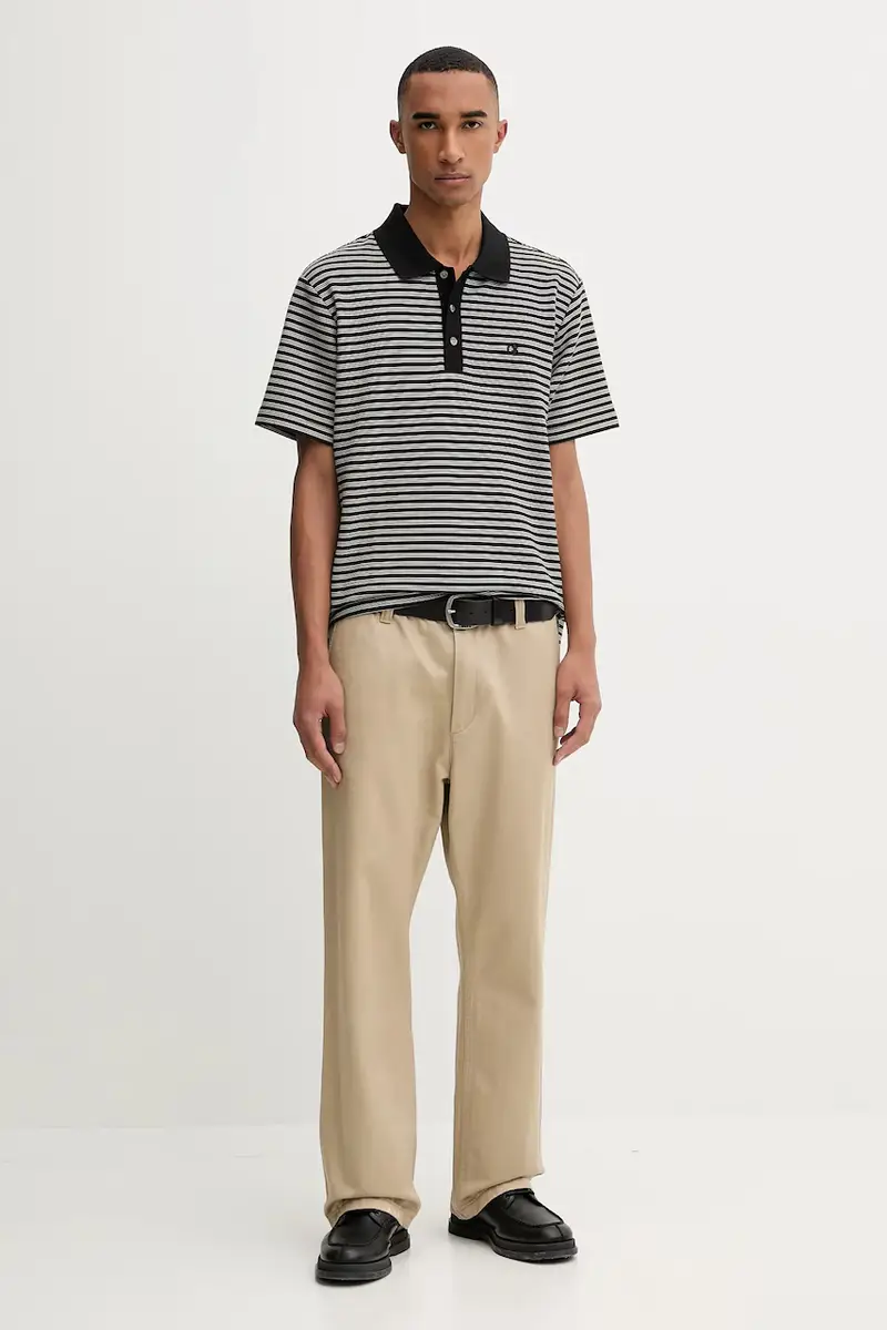 Calvin Klein Polo Uomo Nero 3646568 miniatura 2