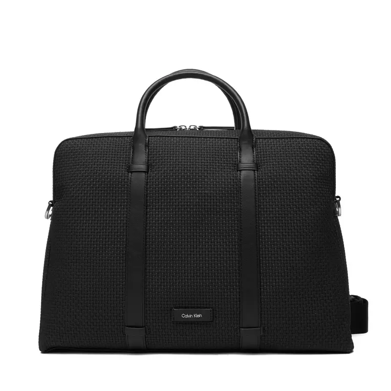 Porta PC Calvin Klein Embossed Woven Commuter LV04D3207G Nero