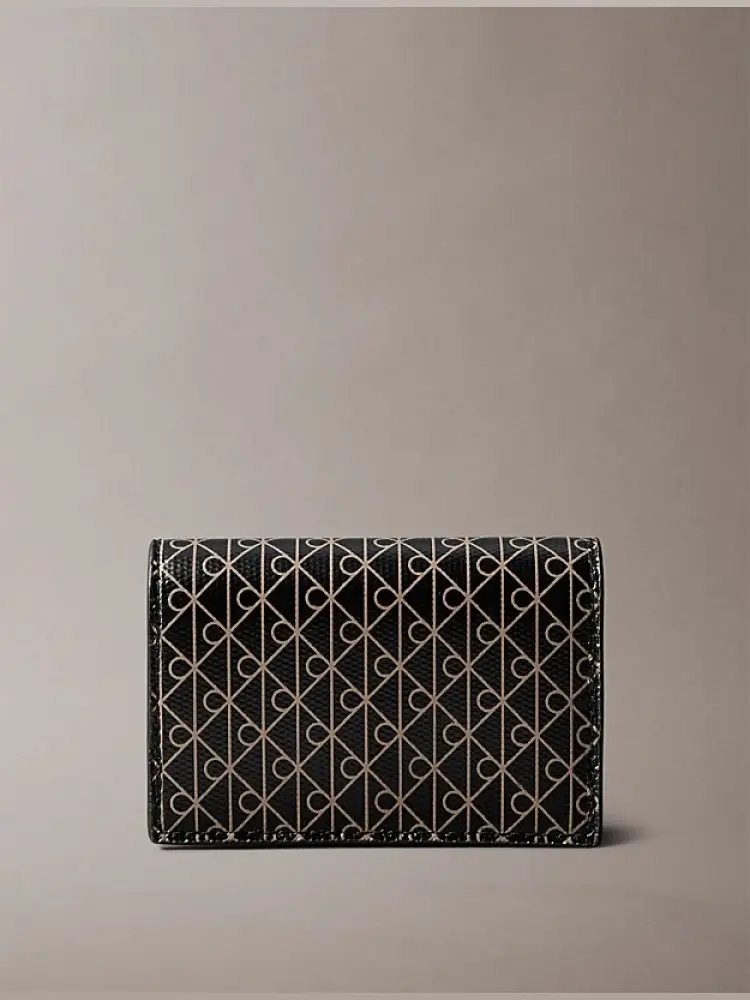 portacarte a fisarmonica con logo monogramma