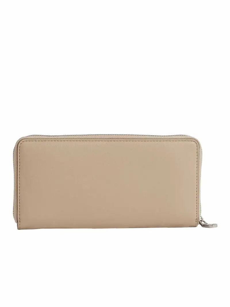 Calvin Klein portafoglio beige donna in ecopelle logo in rilievo sul davanti miniatura 3