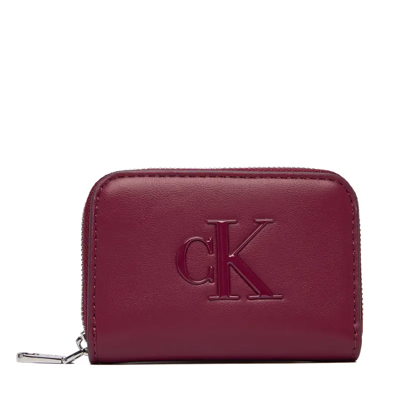 Portafoglio Calvin Klein Bold Ck Medium Zip Around LV04F1154G Rosa