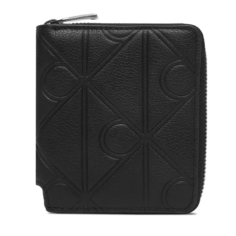 Portafoglio Calvin Klein Xl Emblem Aop Emboss Zipp Bill Fo LV04D1176G Nero