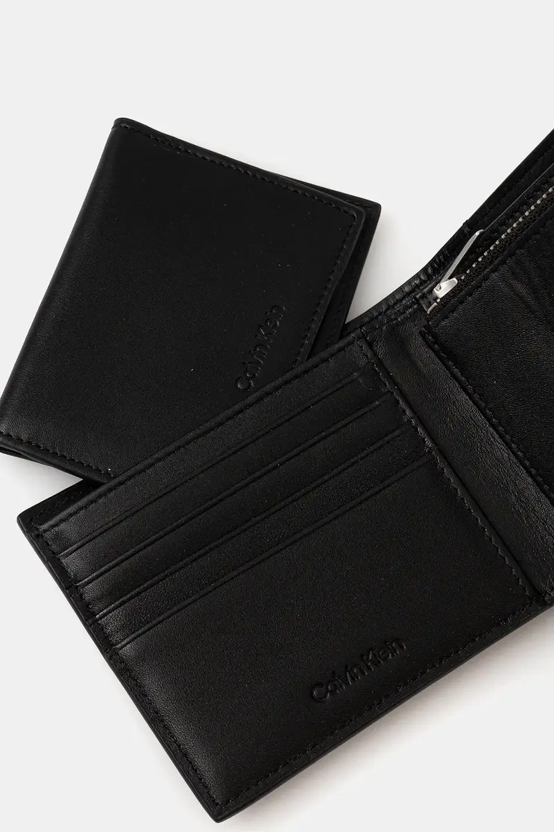 portafoglio e custodia in pelle per carte di credito uomo colore nero LV04D1086G miniatura 4