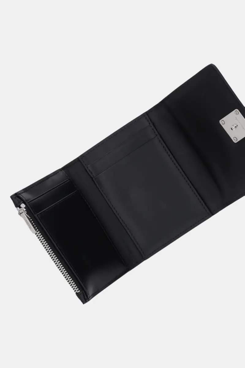 portafoglio in pelle donna colore nero LV04F1082G miniatura 4