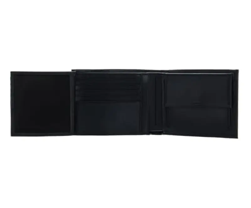 Calvin Klein Portafoglio Uomo Warmth Trifold 10 CC Coin Large Piccolo, Nero (Ck Black), Taglia Unica miniatura 3