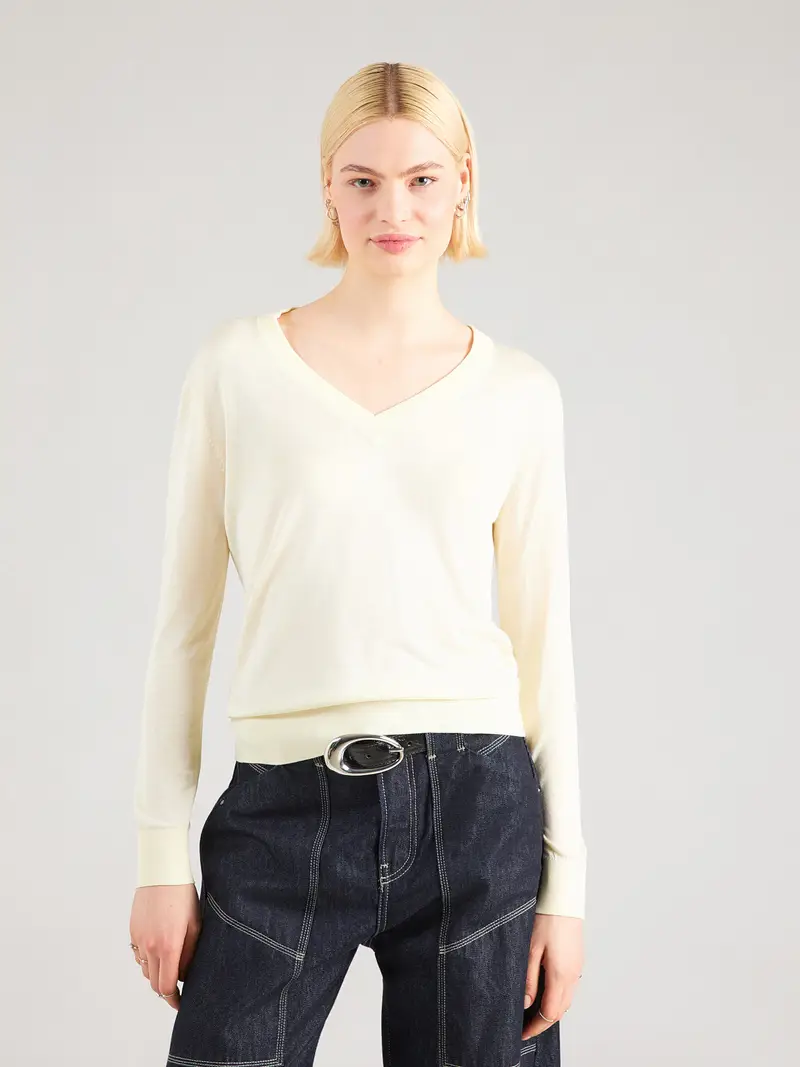 Pullover bianco lana miniatura 2