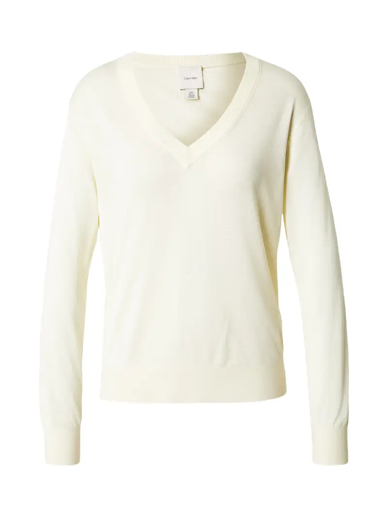 Pullover bianco lana