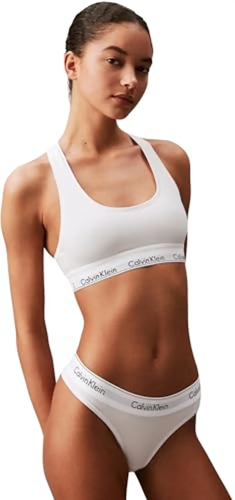 Calvin Klein Bralette Donna Bianco 2266259 miniatura 3