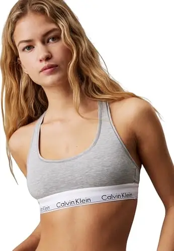 Calvin Klein Bralette Donna Grigio 2725684 miniatura 3