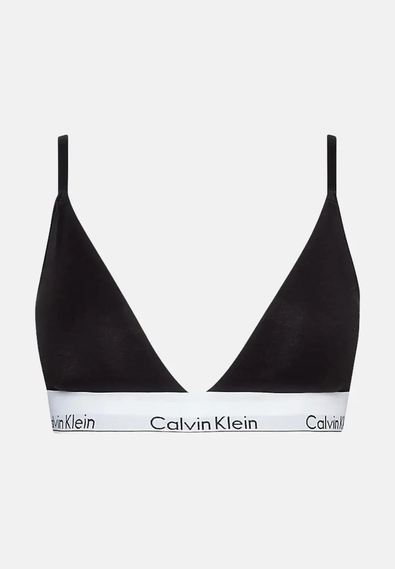 Calvin Klein Reggiseno nero da donna con logo
