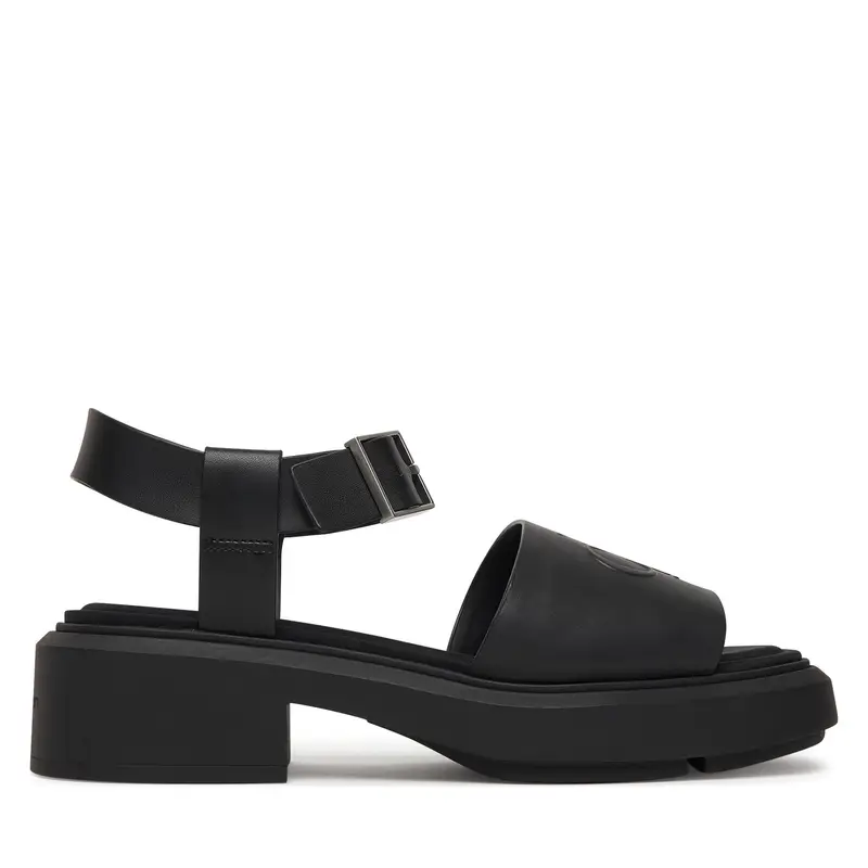 Sandali Calvin Klein Chunky Sandal Lth Mg HW0HW03131 Nero