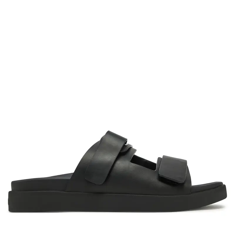 Sandali Calvin Klein Flat Adj Slide Eyelet HW0HW02489 Nero