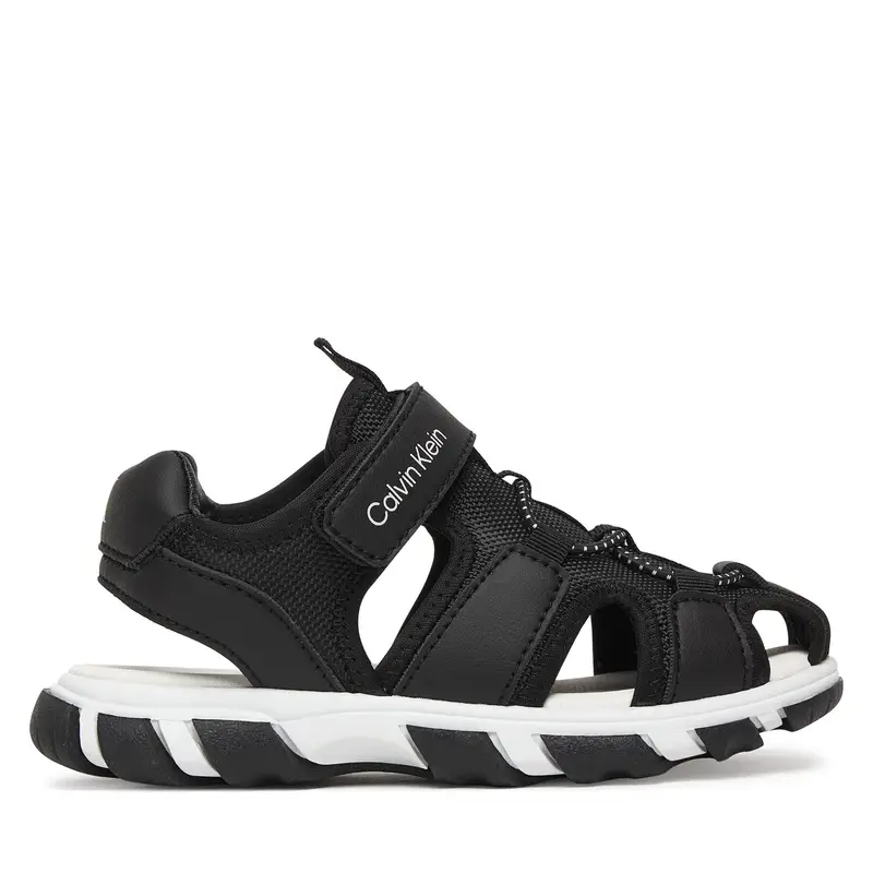 Sandali Calvin Klein Velcro Sandal V1B2-83320-1591 Nero
