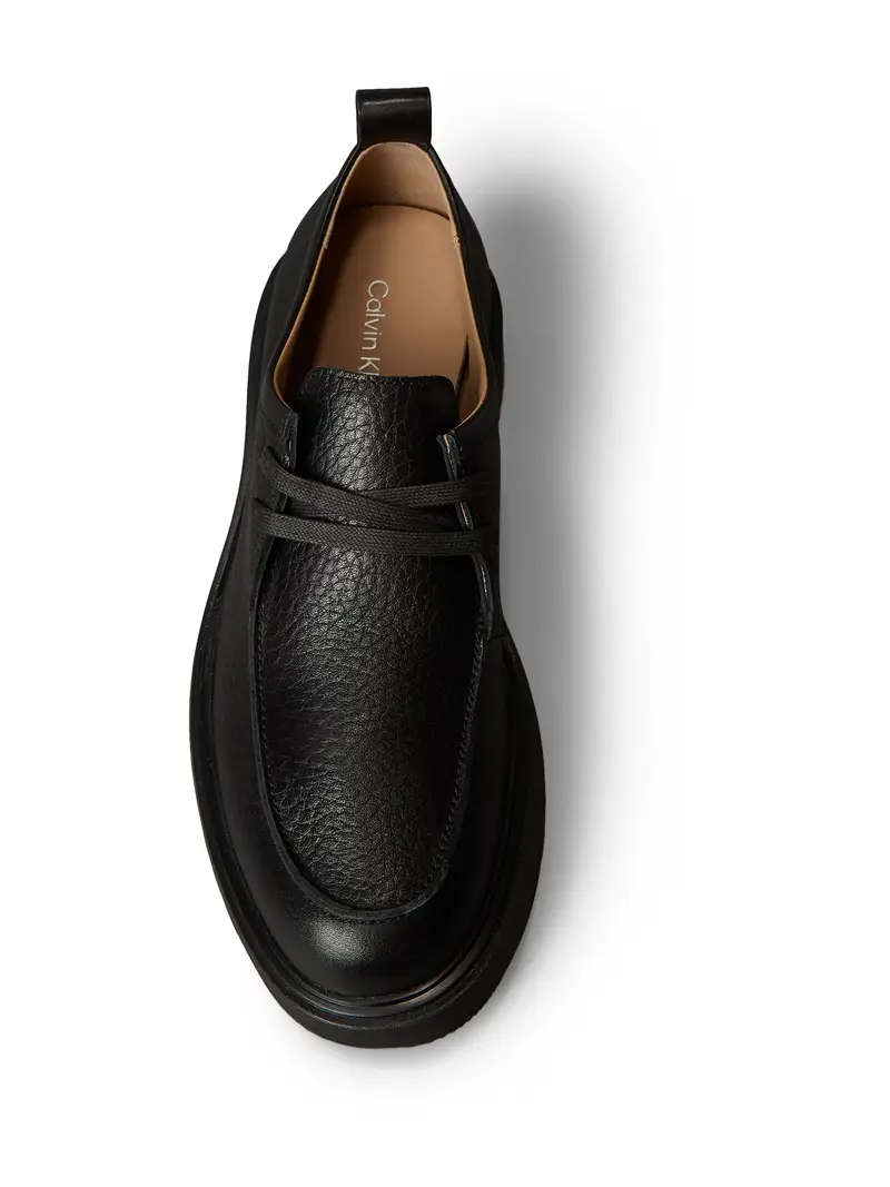 Calvin Klein Sneakers nero in pelle con allacciatura miniatura 2