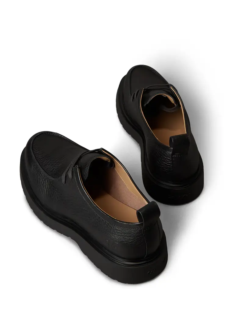 Calvin Klein Sneakers nero in pelle con allacciatura miniatura 3