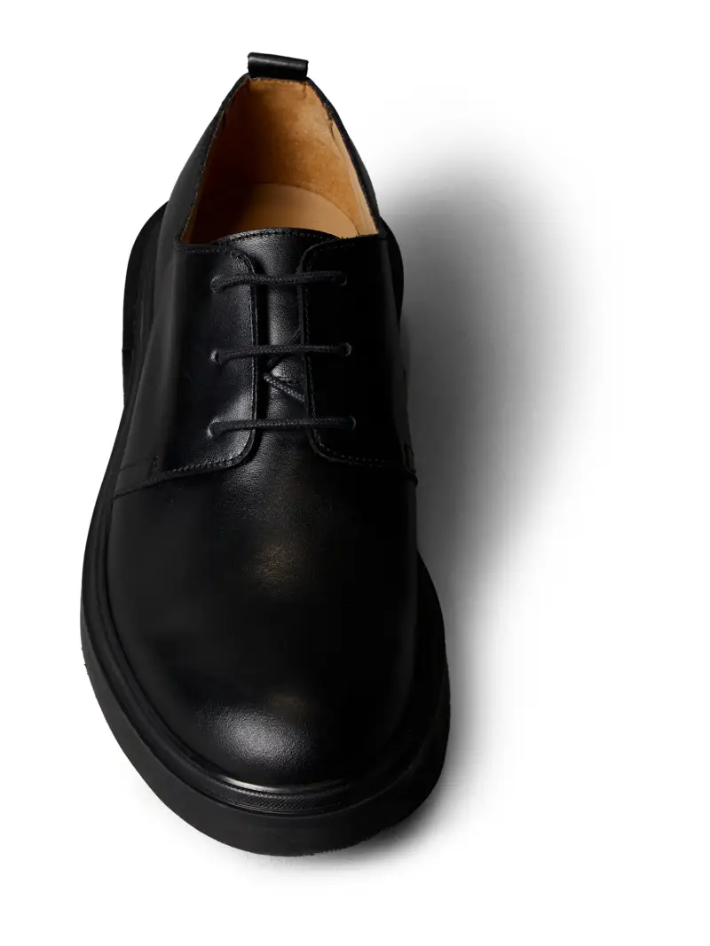 Scarpa stringata nero miniatura 2