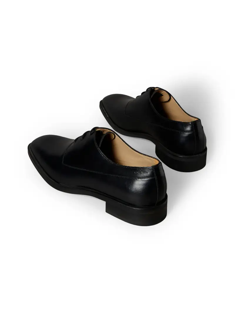 Scarpa stringata nero miniatura 3