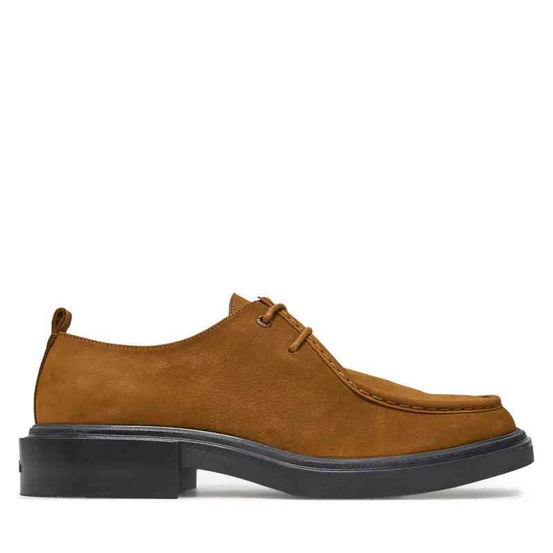 Scarpe basse Calvin Klein Apron Lace Up Nb HM0HM01636 Marrone