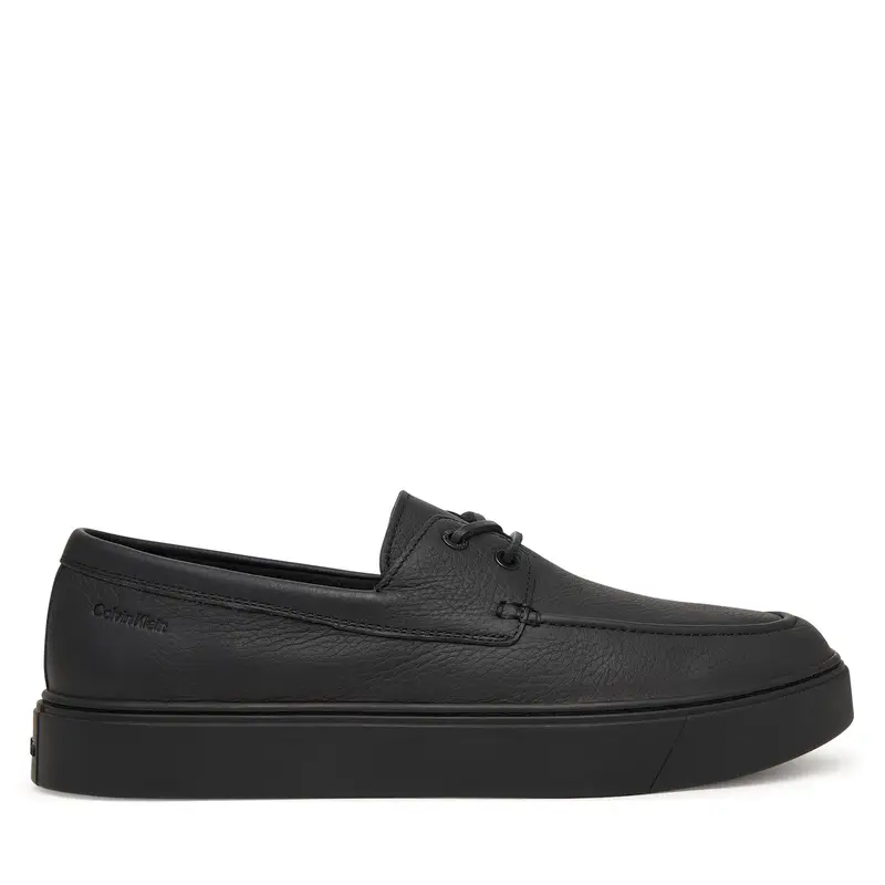 Scarpe basse Calvin Klein Hybrid Clean Boat Shoe Lth HM0HM02233 Nero
