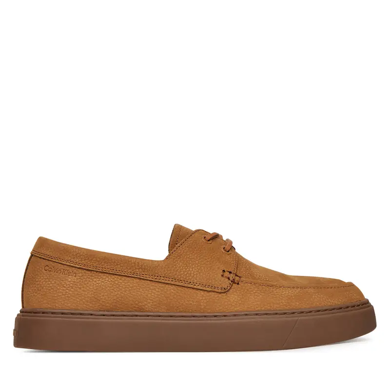 Scarpe basse Calvin Klein Hybrid Lace Up Boat Nu HM0HM01892 Marrone
