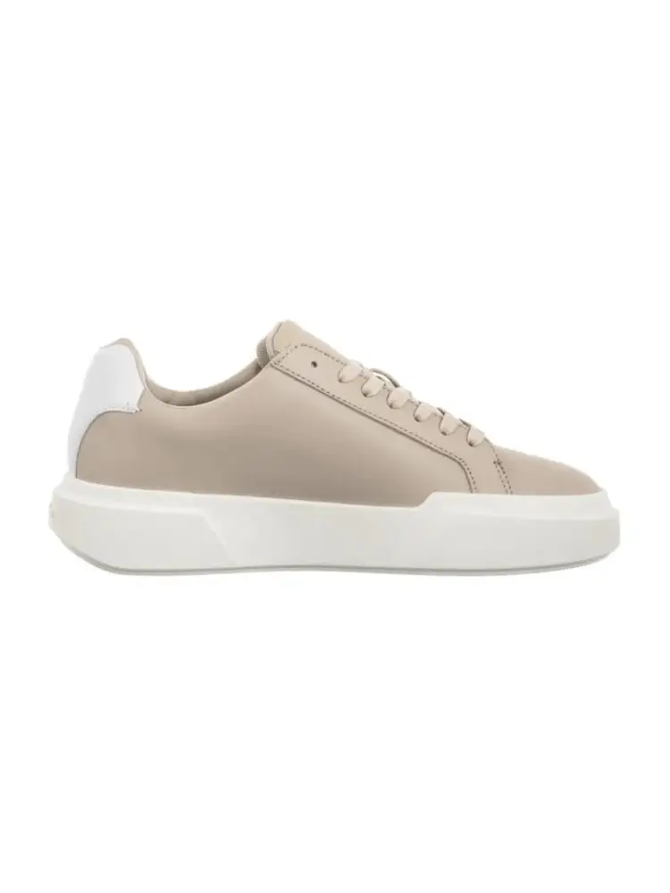 scarpe beige donna logo sul lato miniatura 2