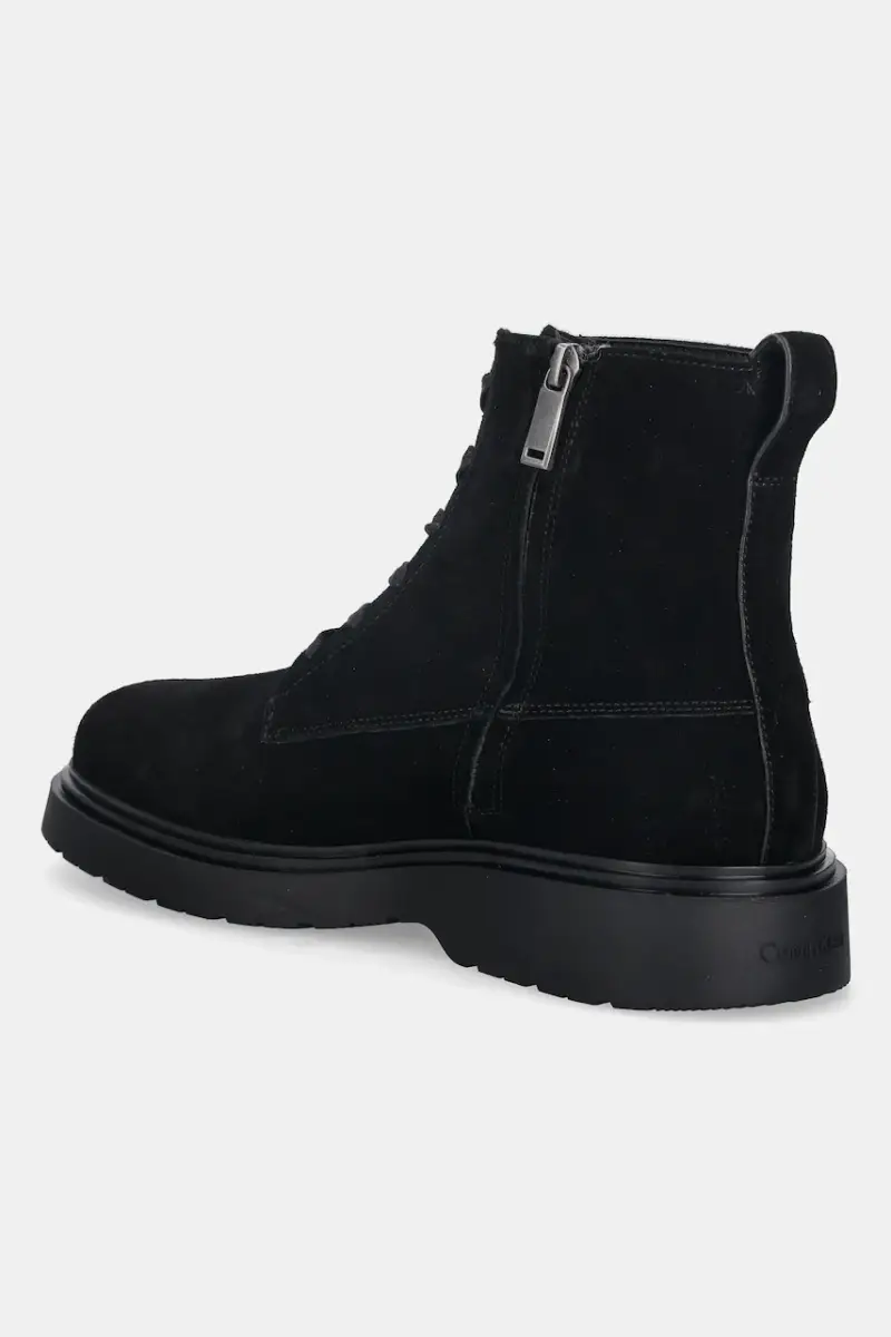 scarpe in camoscio COMBAT ESS LACE UP ZIP BOOT SU uomo colore nero YM0YM01371 miniatura 3