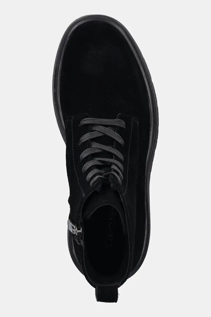 scarpe in camoscio COMBAT ESS LACE UP ZIP BOOT SU uomo colore nero YM0YM01371 miniatura 4