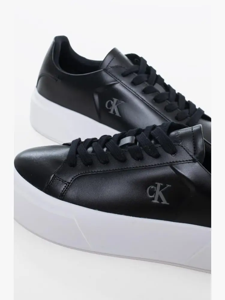 scarpe nere donna logo sul lato miniatura 3