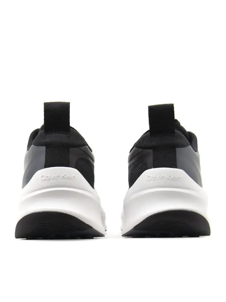 scarpe nere uomo logo sul lato miniatura 3