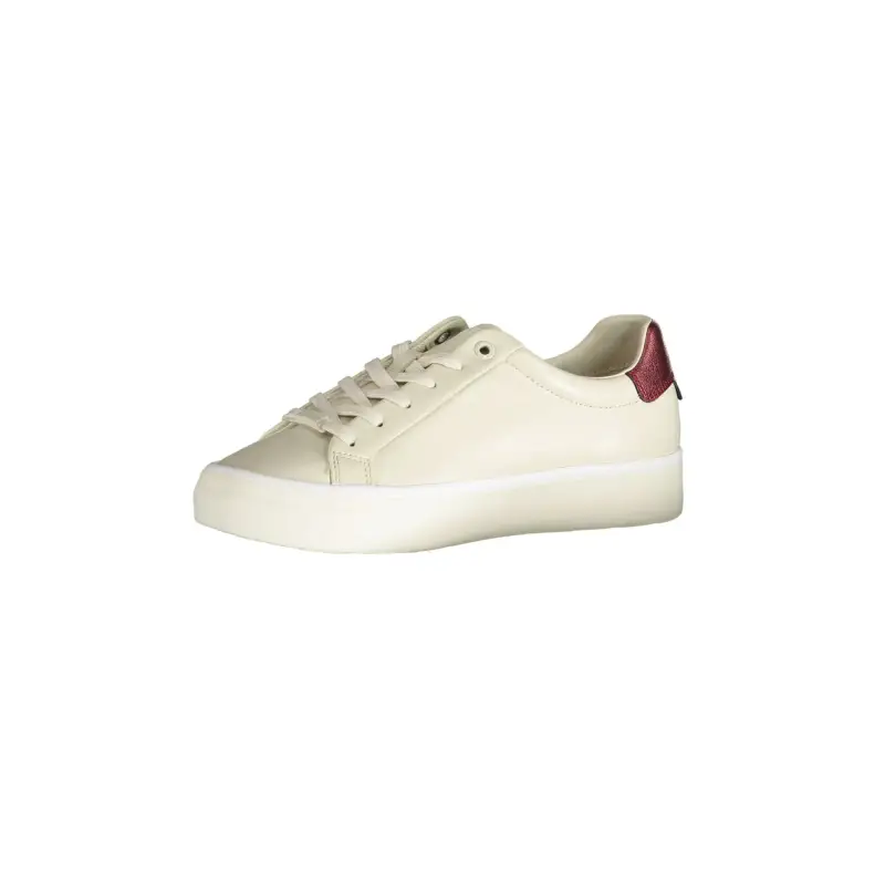 Scarpe Sneakers Donna Beige con Stampa e Dettagli a Contrasto / Beige miniatura 3