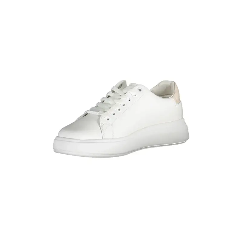 Scarpe Sneakers Donna Bianche con Dettagli a Contrasto / Bianco miniatura 2