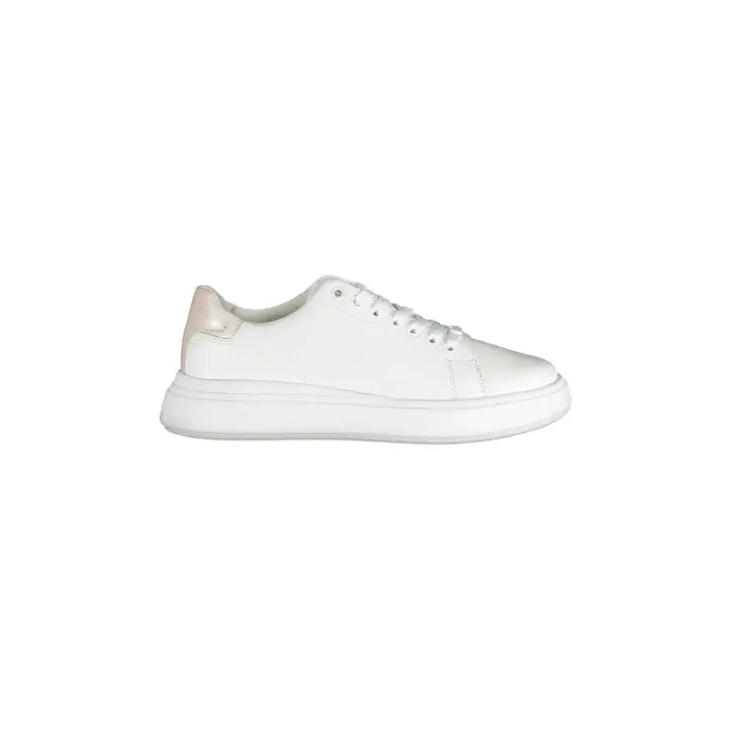 Scarpe Sneakers Donna Bianche con Dettagli a Contrasto / Bianco