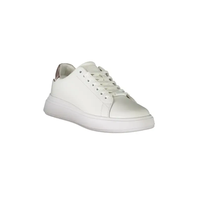 Scarpe Sneakers Donna Bianche con Dettagli a Contrasto / Bianco miniatura 2