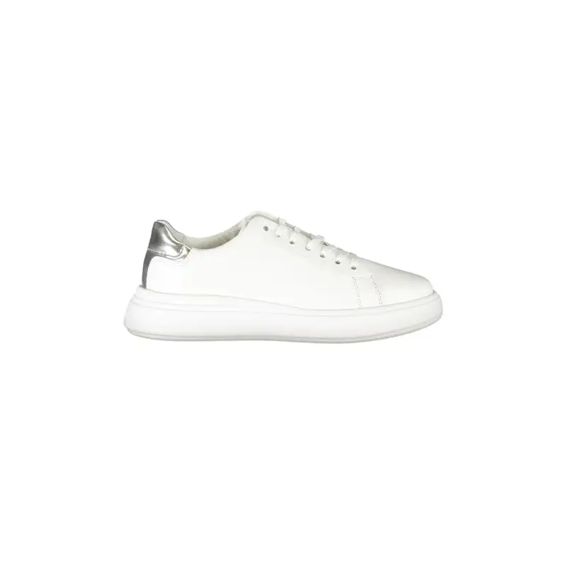 Scarpe Sneakers Donna Bianche con Dettagli a Contrasto / Bianco