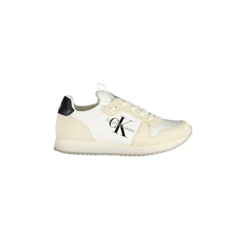 Scarpe Sneakers Donna Bianche con Dettagli a Contrasto / Bianco