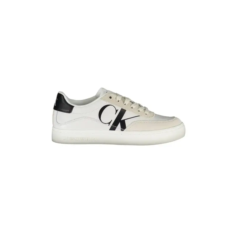 Scarpe Sneakers Donna Bianche con Dettagli a Contrasto / Bianco